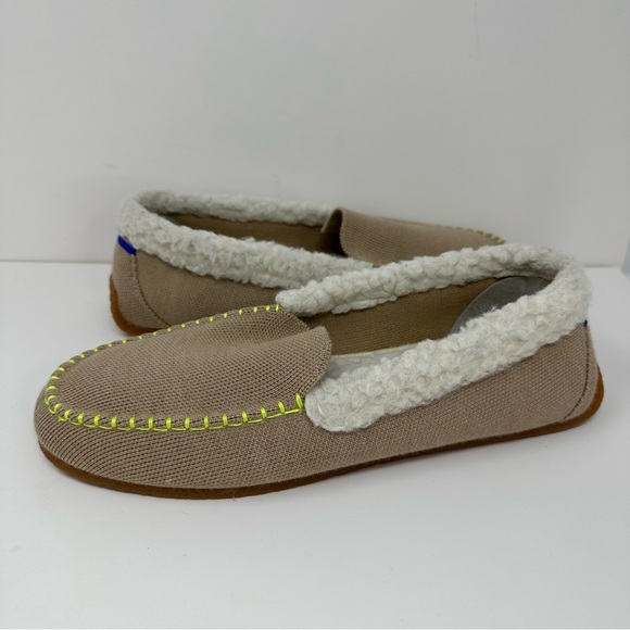 Rothy’s The Scuff Sherpa Lined Slipper - TAN - Picture 3 of 10